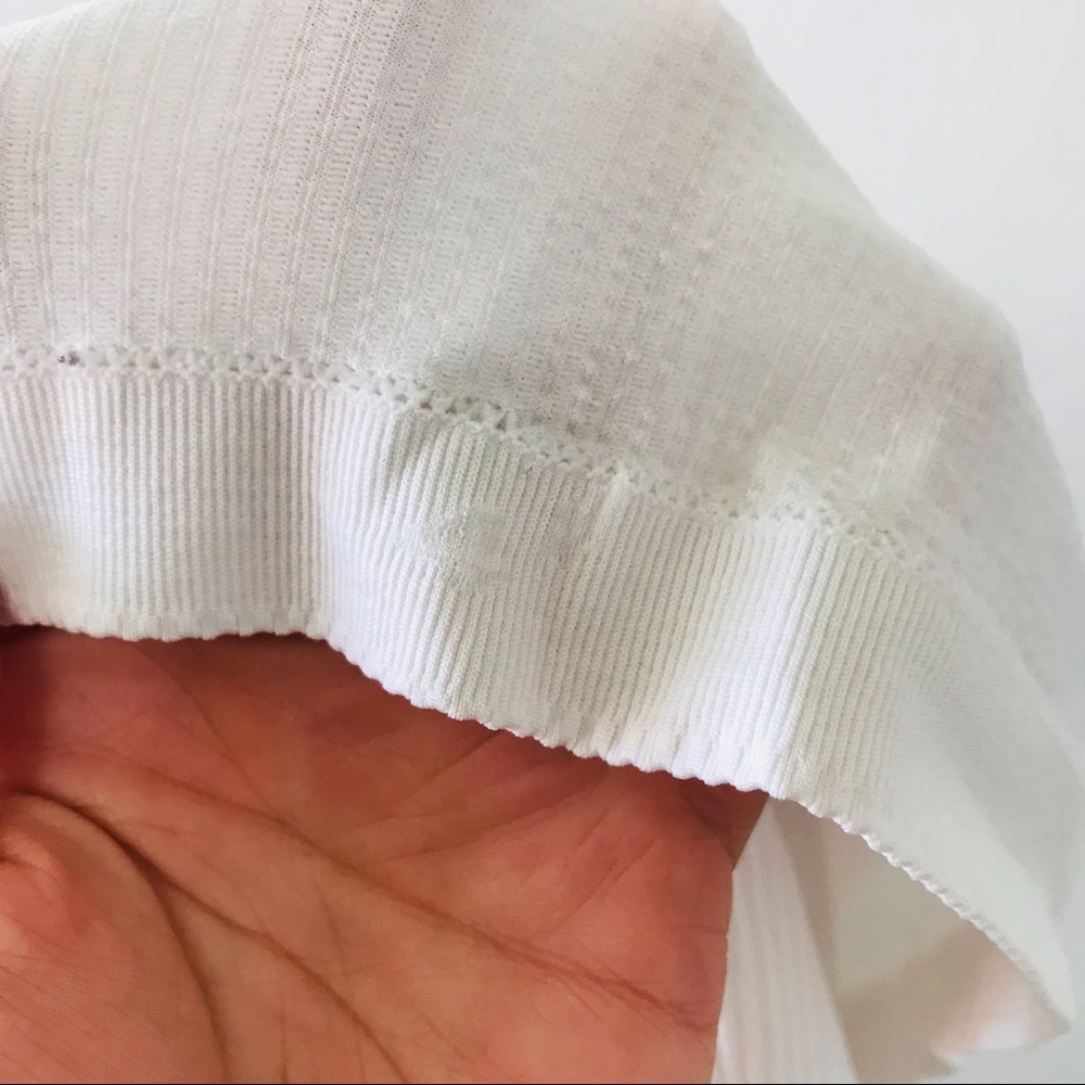 Lululemon White Ribbed Racerback Tank Top 4 - Picture 6 of 6